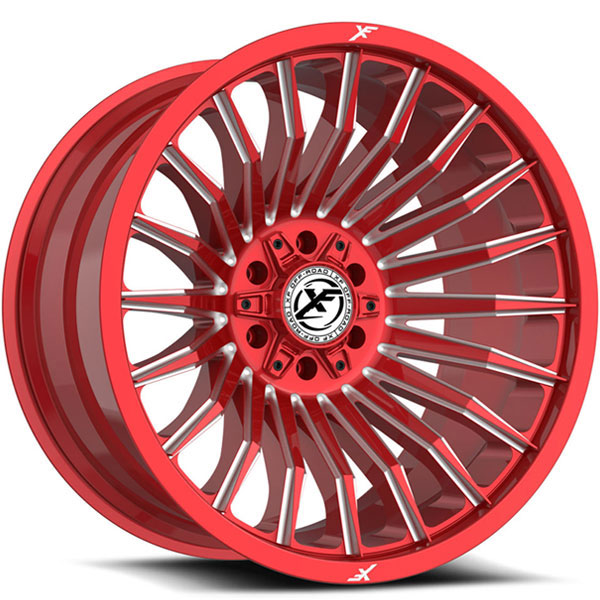 XF Off-Road XF-231 Red with Milled Spokes Center Cap