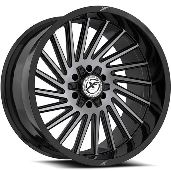 XF Off-Road XF-239 Gloss Black with Brushed Face Center Cap