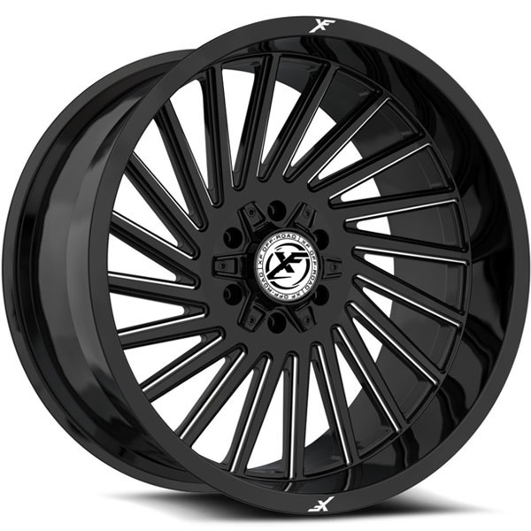 XF Off-Road XF-239 Gloss Black with Milled Spokes Center Cap